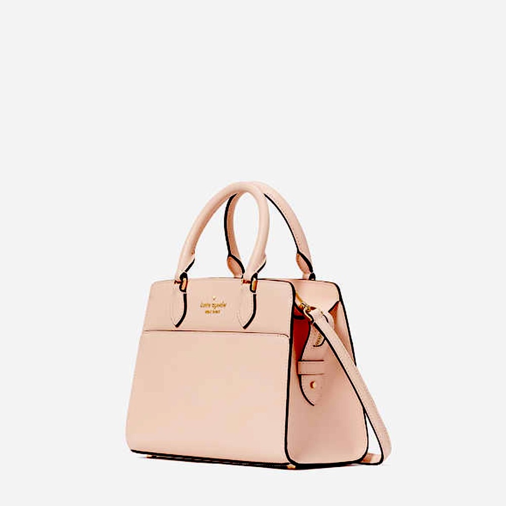 KATE SPADE Madison Saffiano Leather Small Satchel Conch Pink color - Picture 11 of 15